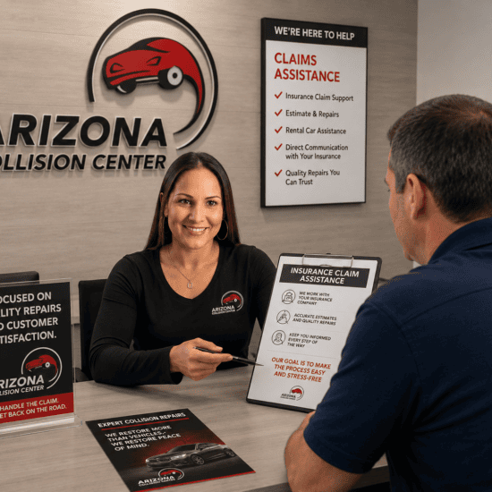 employee helping with claims assistance