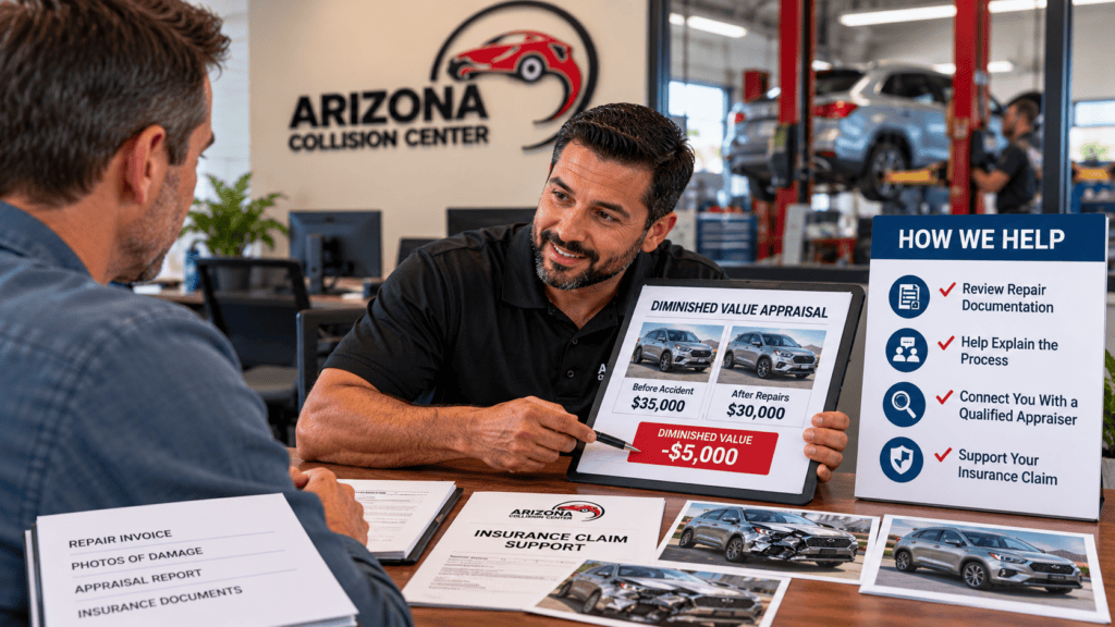 Diminished Value Consultation at Arizona Collision Center |